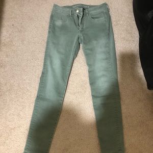 American Eagle Green Jegging